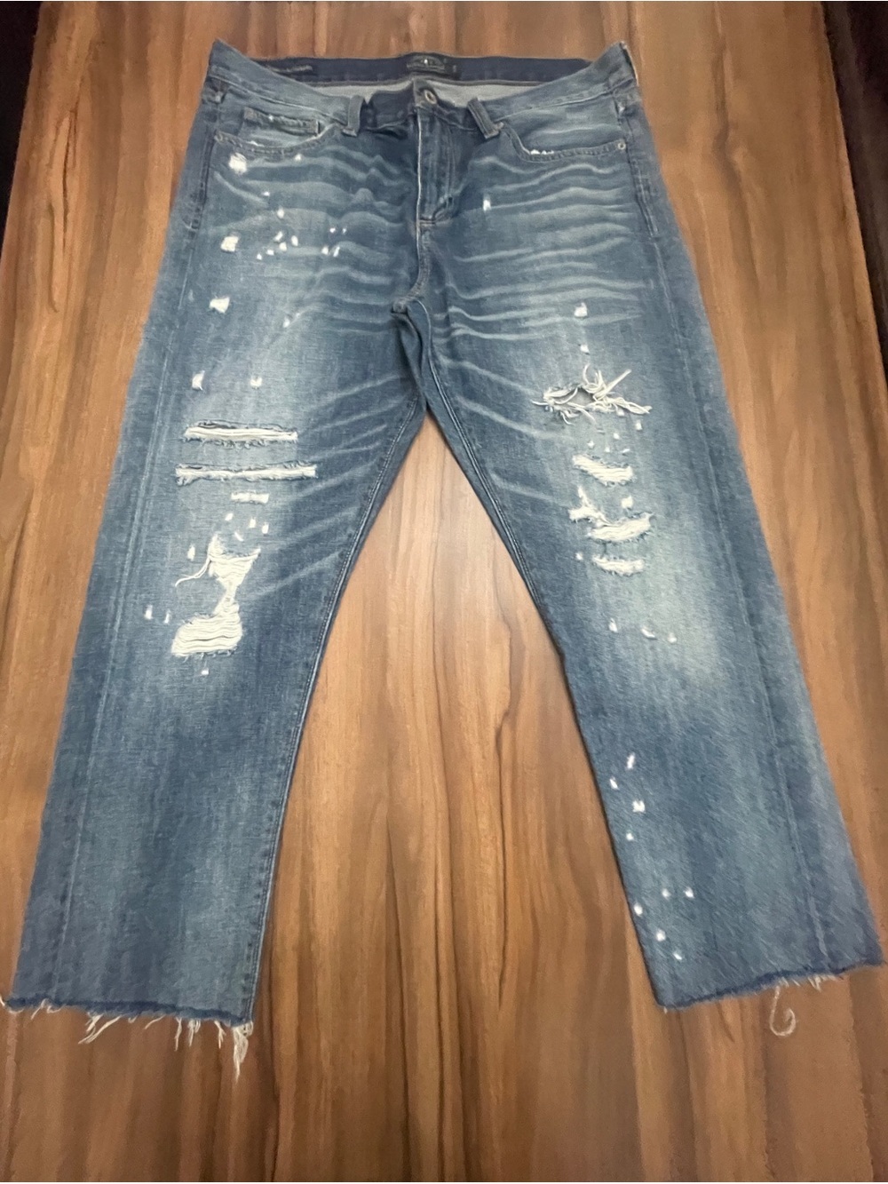Lucky Brand Sienna Slim Boyfriend Low-Rise Distressed Jeans Women Size 14/32